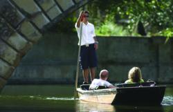 Punting on the River Cam in Cambridge